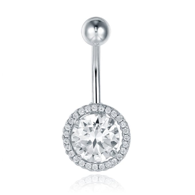 Cilla Navelpiercing van Titanium - Bling Zilver