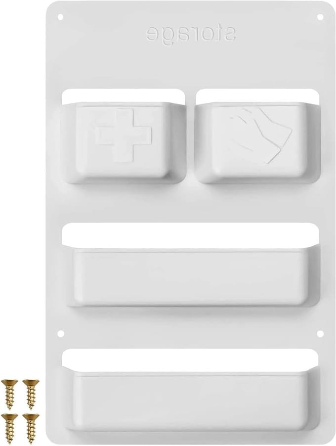Wc-serviceklep deurorganizer van PP voor camper en caravan, ideaal voor toiletaccessoires en ruimtebesparing