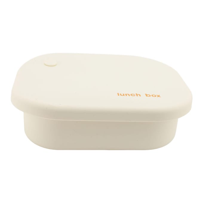 Siliconen Lunchbox Magnetronbestendig 4 Compartimenten Voedselkwaliteit Luchtdichte Voedselopbergcontainer Doos met White white