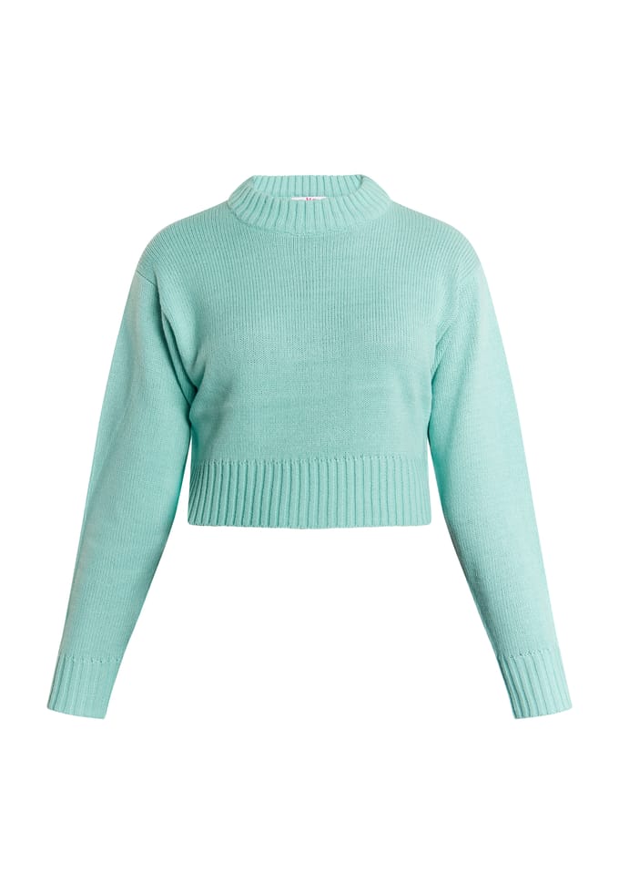 Mymo korte trui Dames aqua