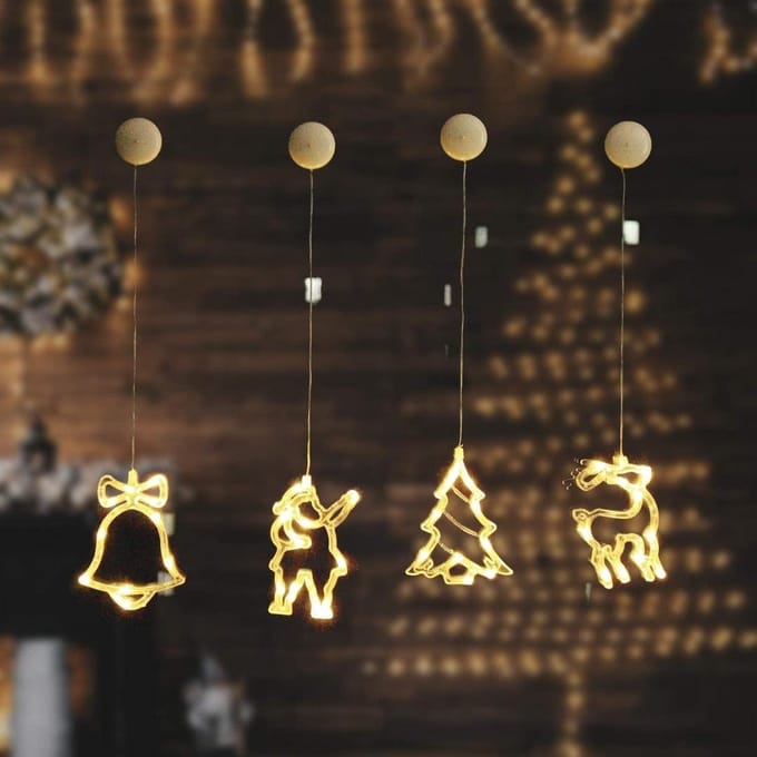 LED kerstfiguurtjes set - 4-delig - Warm wit