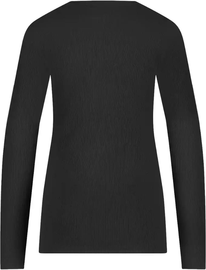 Ten Cate thermo long sleeve zwart rib voor Dames | Maat M