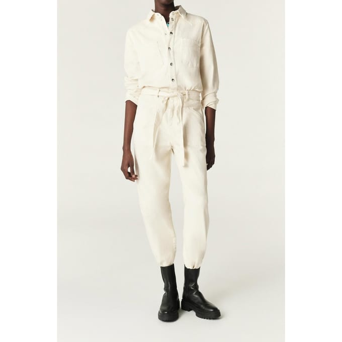 BA&SH Combinaison Ferry Ecru Maat: 44 | Jumpsuits Outlet | Dames | Ecru