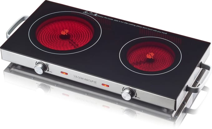 Heinrich's HDK 8696 - Elektrische Kookplaat - Infrarood - 2 pits