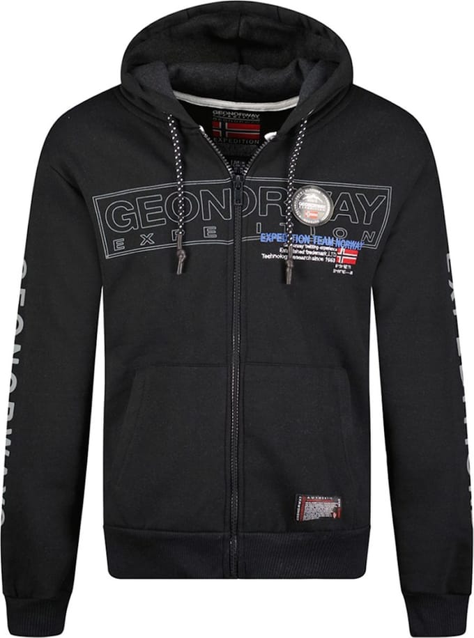 Zwart Vest Met Capuchon En Rits Geographical Norway Galette - S