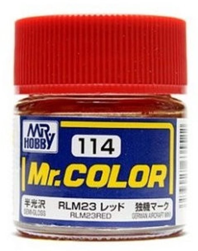 Gunze Mr. Hobby C-114 - Mr. Color 10 ml RLM23 Red - Lacquer Modelbouwverf