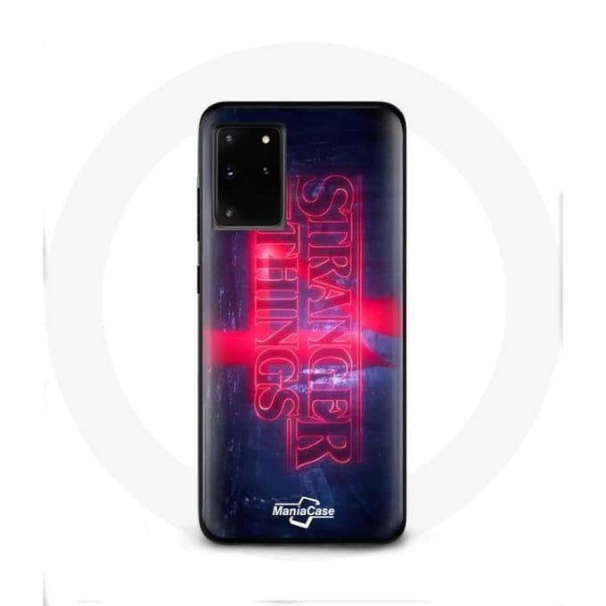 Coque pour Samsung Galaxy S11 Plus Stranger Things Logo Transparent Saison 4 Bande annonce 2022