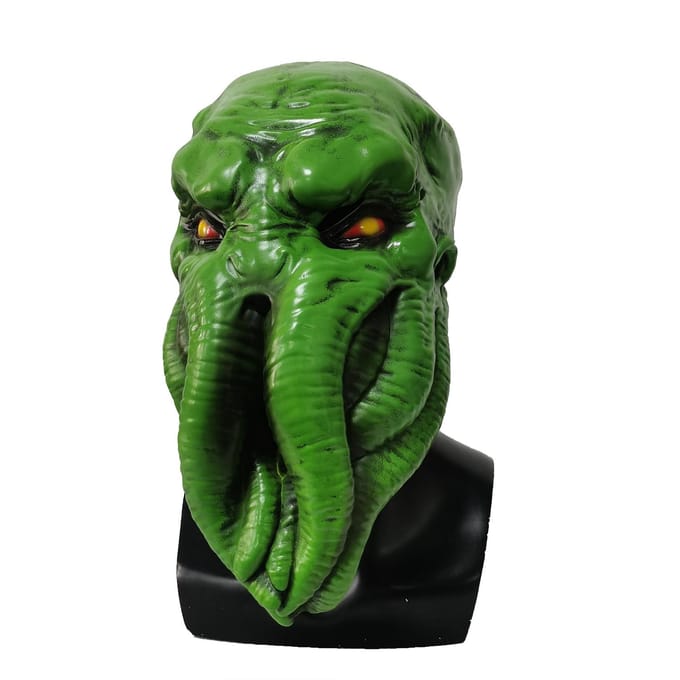 Groene Octopus Latex Masker One size fits all adults groen