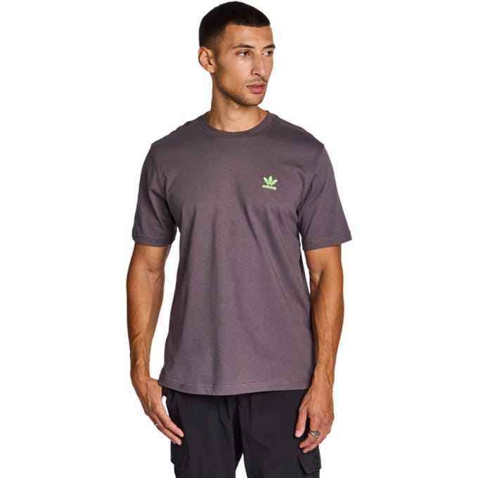 Adidas Essentials T-shirts Heren - Grijs - Maat S - Katoen Jersey