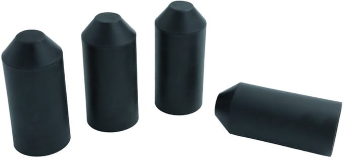 PRO-TIE® - Krimpkous Eindkap Einddop met Lijm 40-18 mm Zwart UV bestendig - PRO-TIE