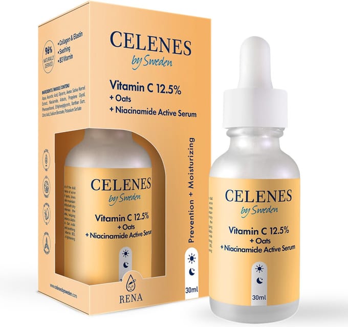 Celenes Vitamine C 12,5% + Haver + Niacinamide Serum - 30 ml