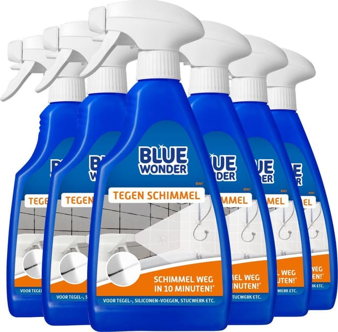 Blue Wonder - Tegen Schimmel - 6 x 500 ml - Voordeelverpakking