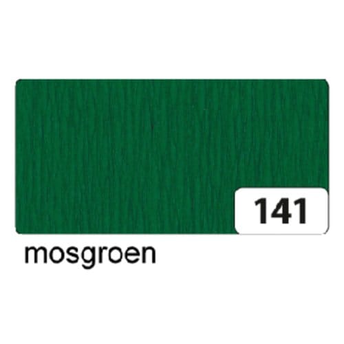 Crêpepapier folia 50x250cm 10vel 141 mosgroen