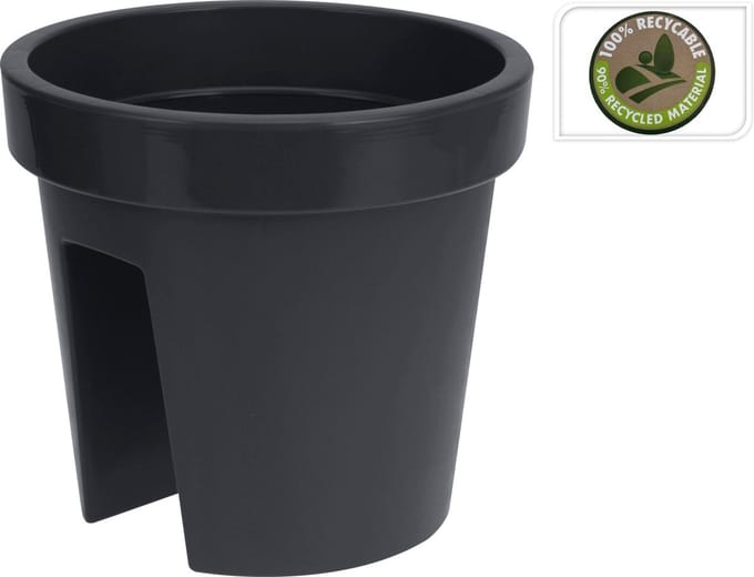 Balkonbak 28 cm Antraciet