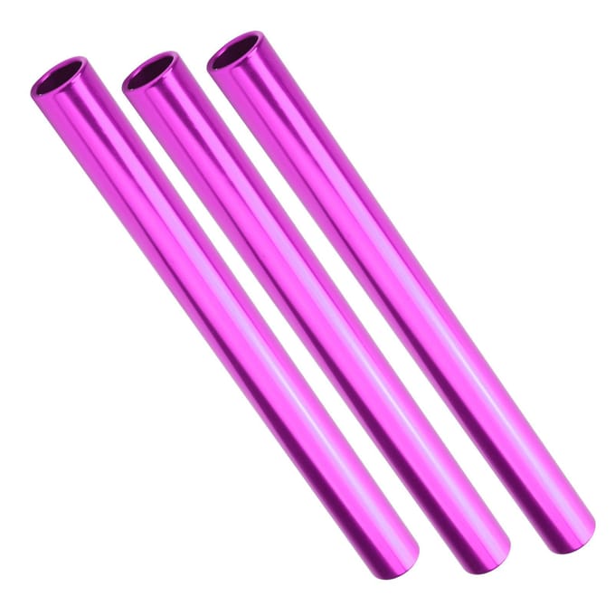3 pièces Bâtons de relais en alliage d'aluminium galvanisé Athlétisme Sprint Bâtons de match Violet purple