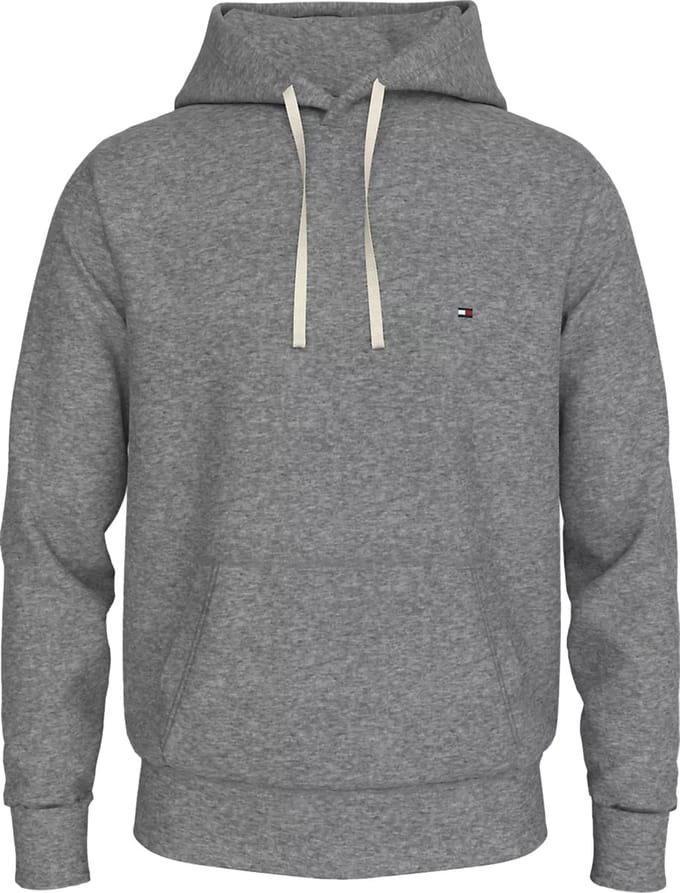 Tommy Hilfiger heren hoodie katoen - grijs