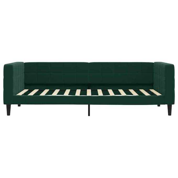 vidaXL - Slaapbank - 90x200 - cm - fluweel - donkergroen