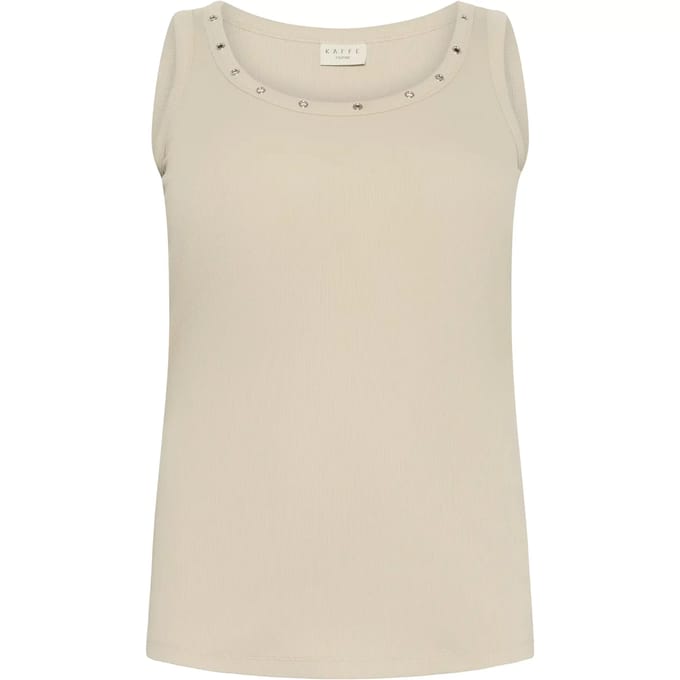 Damestanktop KAFFE Curve Carina Eyelets