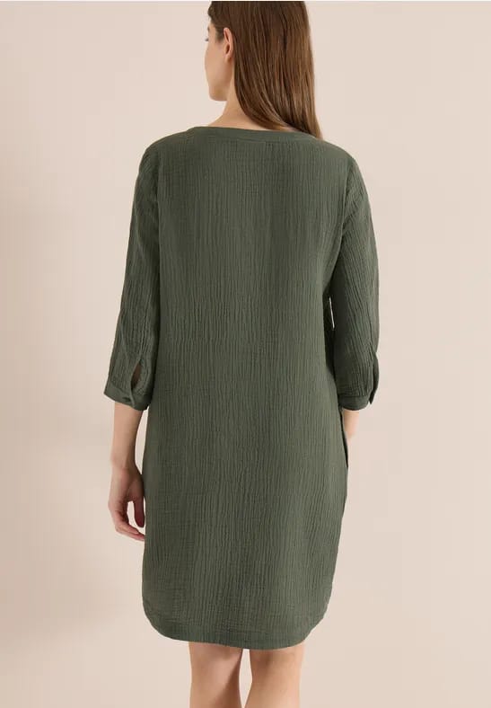Knielange jurk van mousseline