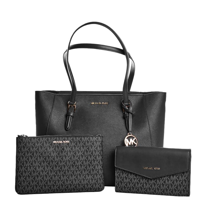Handtas Dames Michael Kors Charlotte Zwart 34 x 27 x 11 cm