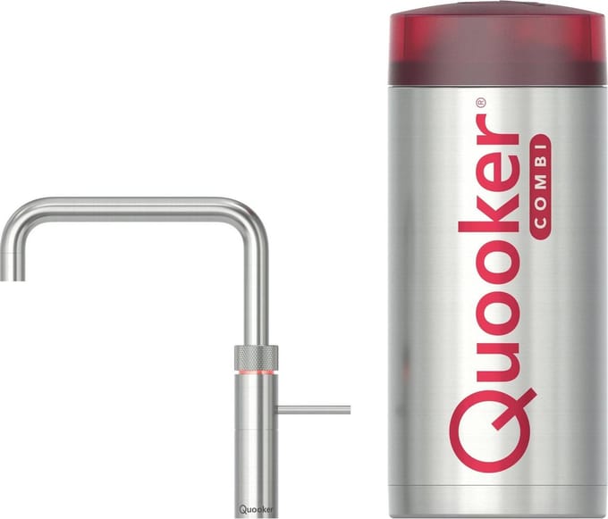 Quooker Fusion Square Kokendwaterkraan - COMBI boiler - RVS - 3in1
