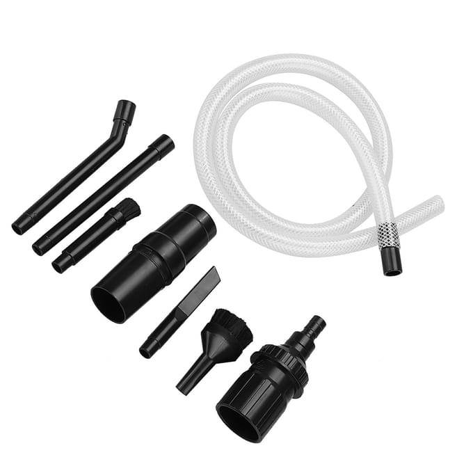 9 stuks/set Mini Micro Tool Auto Voertuig Reinigingsset Universele Stofzuiger Opzetstukken white