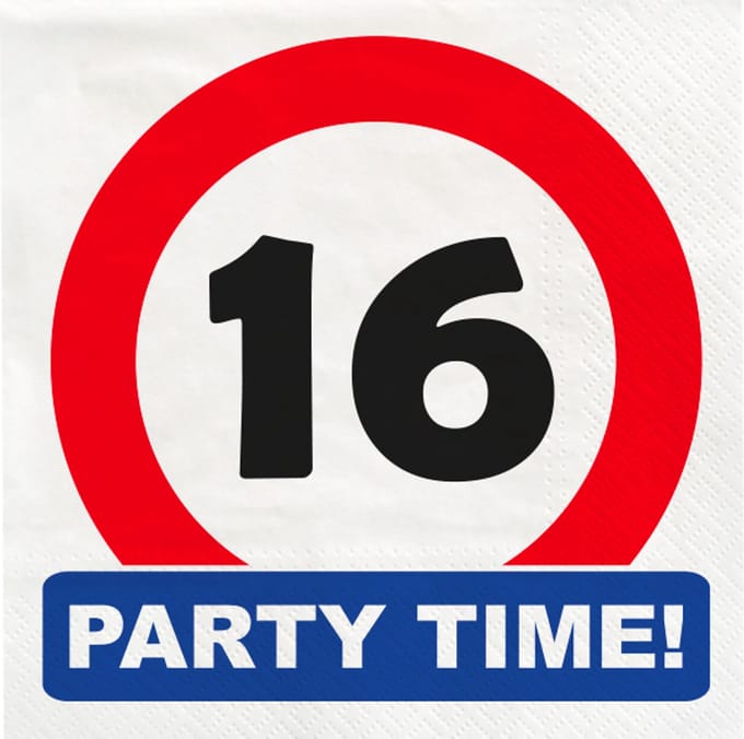 Traffic sign napkins - 16