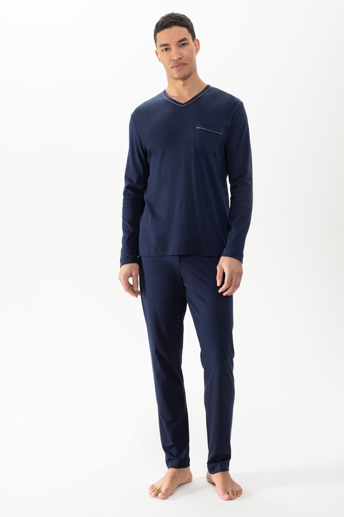 Pyjama extra lang Serie Pure Night Yacht Blue