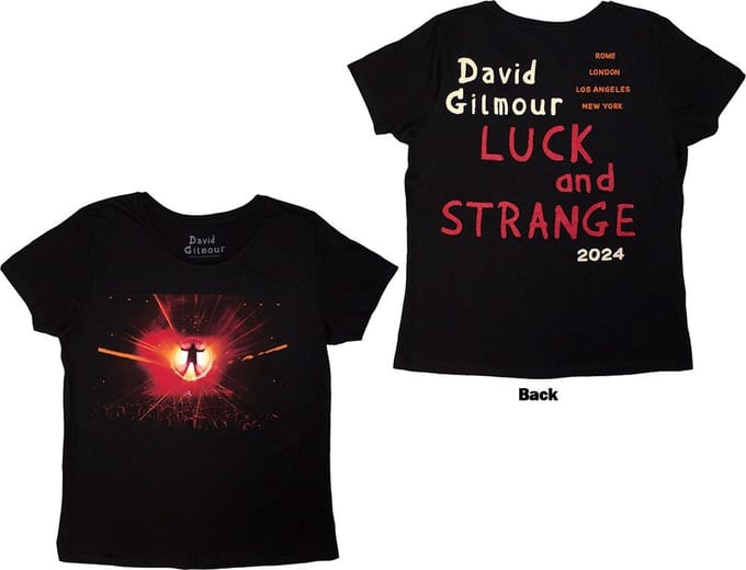 David Gilmour - Luck & Strange Stage Shot Dames T-shirt - L - Zwart