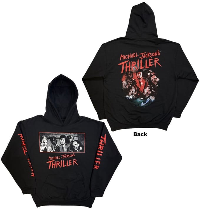 Michael Jackson - Thriller Zombies Hoodie/trui - 2XL - Zwart