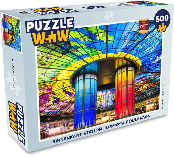 Puzzel Binnenkant station Formosa Boulevard - Legpuzzel - Puzzel 500 stukjes