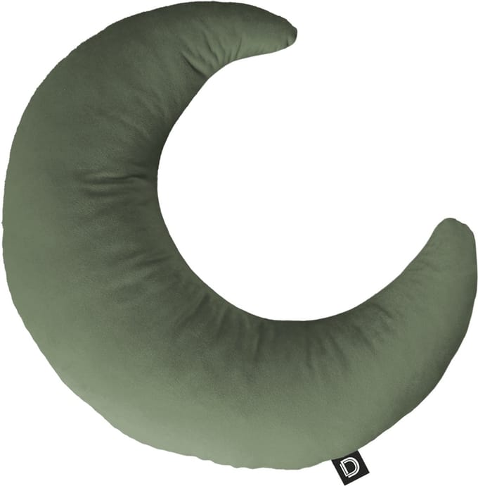 Decordruk VELVET - Sierkussen - Maanvorm - Szałwia