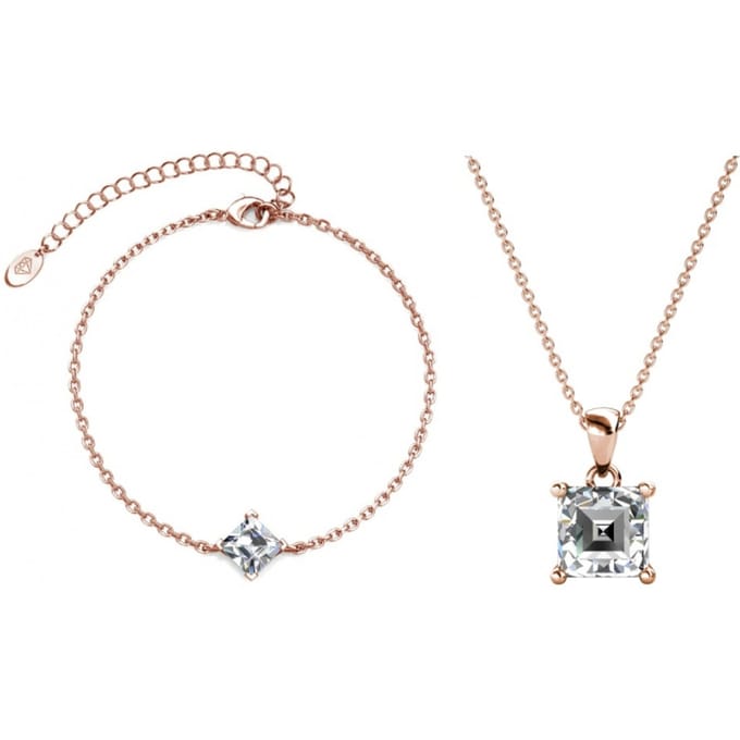 Eenvoudige vierkante Calle-set - Kristal