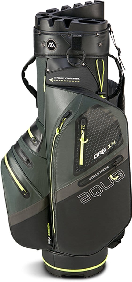 Big Max Aqua Silencio 4 - Waterdichte Golftas - Cartbag - Stille Golf Tas - Groen