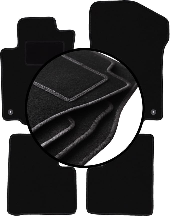 Complete set veloursmatten voor: Mercedes ML W164 SUV (2005-2011)