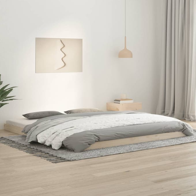vidaXL - Bedframe - massief - grenenhout - 180x200 - cm