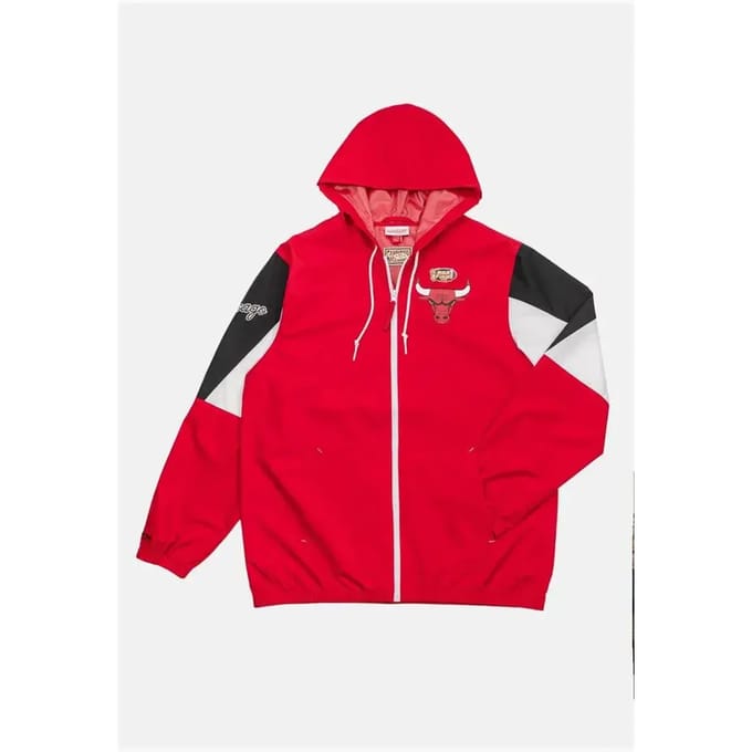 Chicago Bulls volledig rits windjack NBA Throw It Back