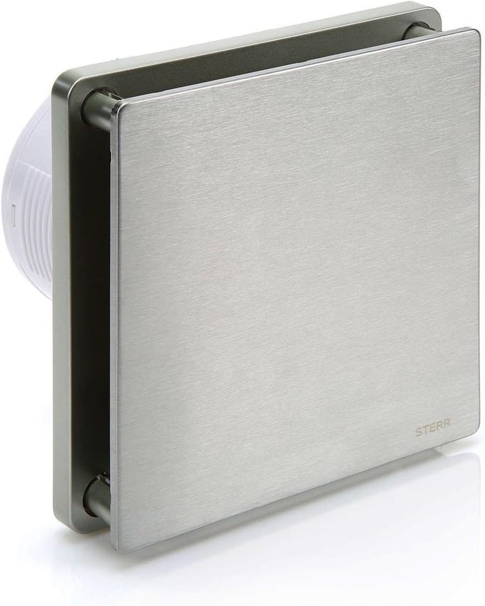 Stil RVS Badkamerventilator 100 mm met Timer voor Vochtafvoer