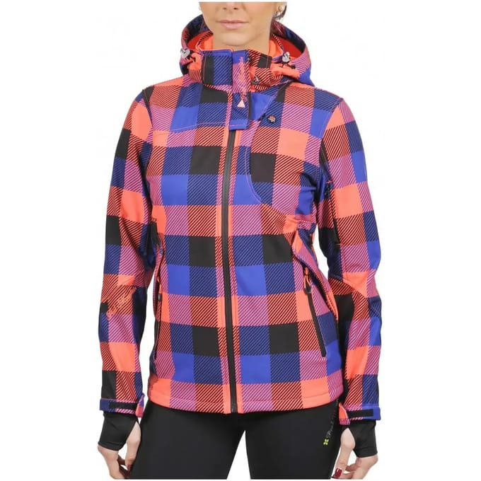 Vrouwen softshell jacket met print Peak Mountain Aveny