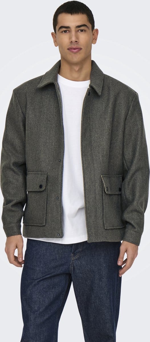 Only & Sons Jas Onsconnor Jacket Otw 22025735 Bungee Cord Mannen Maat - S