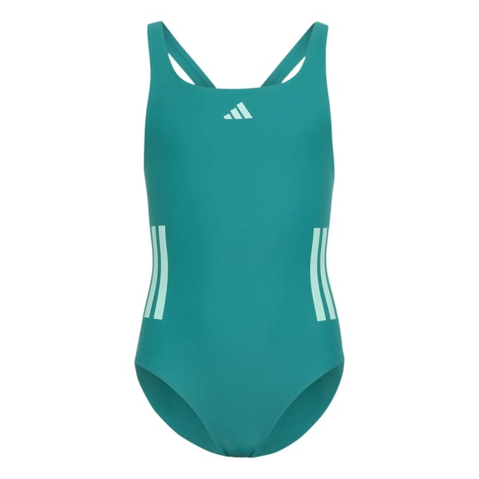 Adidas Performance 3-Stripes C-Back Badpak Kids - Kinderen - Groen