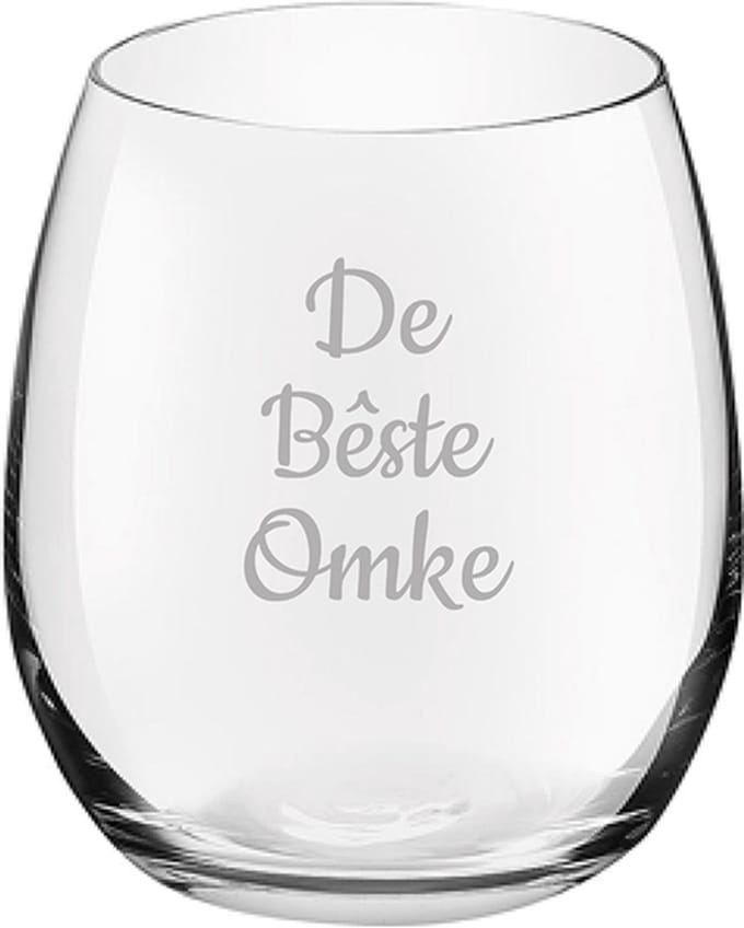 Gegraveerde Drinkglas 39cl De Bêste Omke