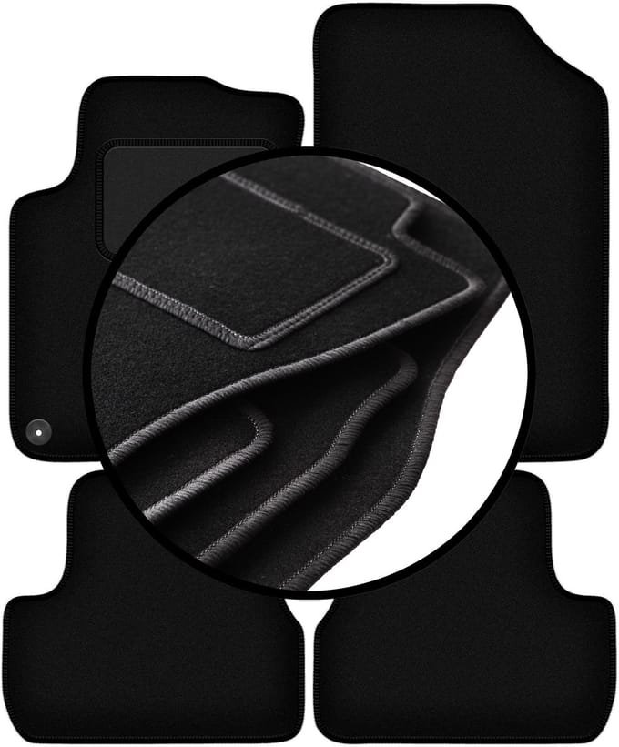 Complete set veloursmatten voor: Citroen DS3 cabrio (2015-)