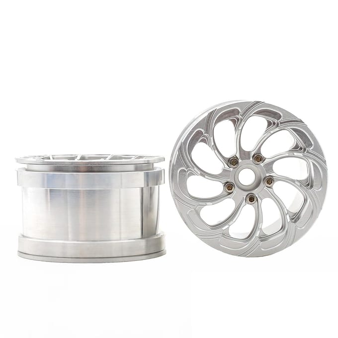 Aluminium Velg Beadlock Velgen Hub 4 stuks 2.2 inch 64*41mm Vervanging voor Axiale Wraith