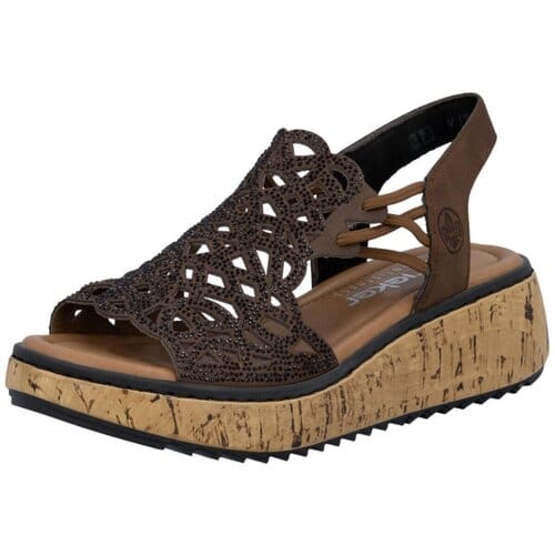 Sandalen met sleehak Rieker -