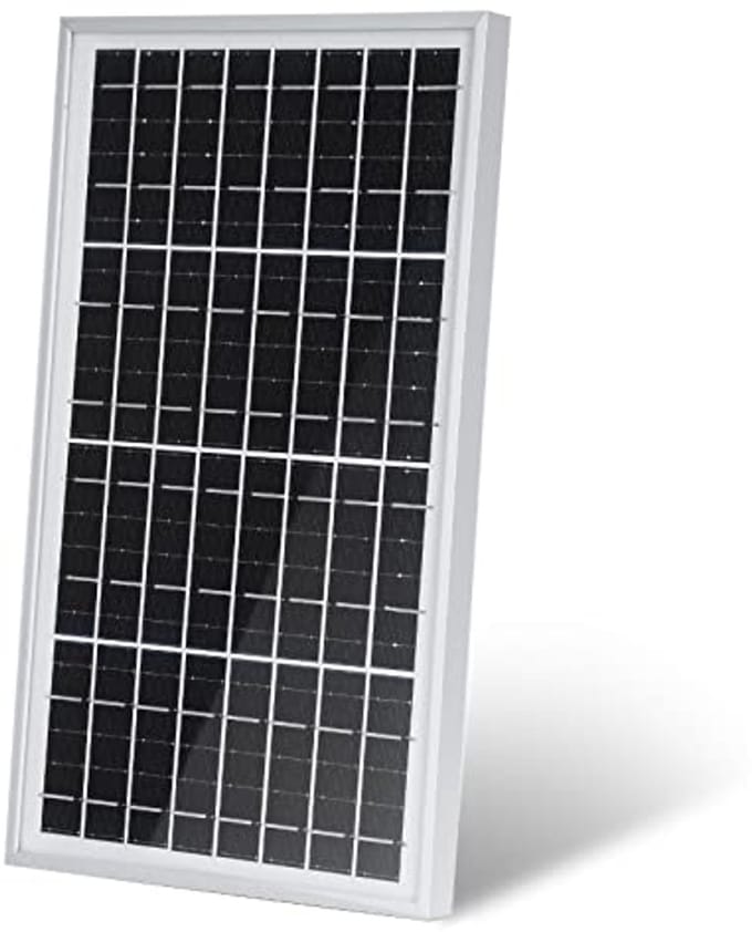 10W 12V Polycrystalline Solar Panel - Portable and Eco-Friendly for Battery Charging