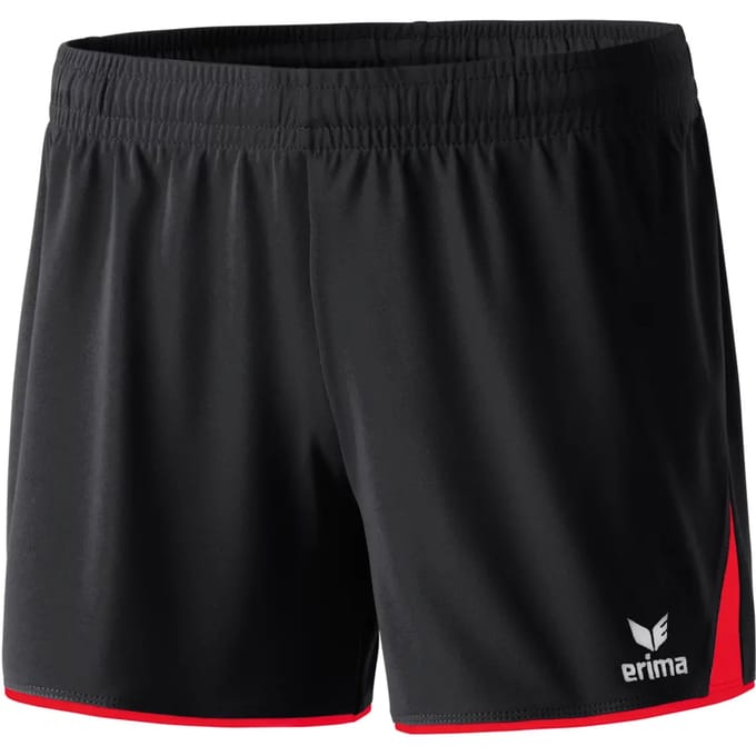 Erima 5-Cubes Short Dames - Zwart / Rood | Maat: 38