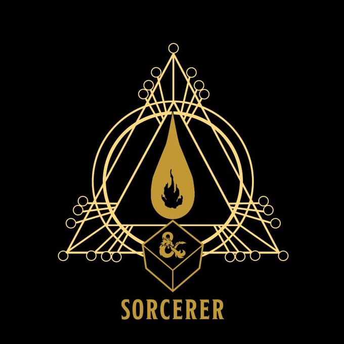 Dungeons & Dragons Sorcerer Men's T-Shirt - Zwart - M
