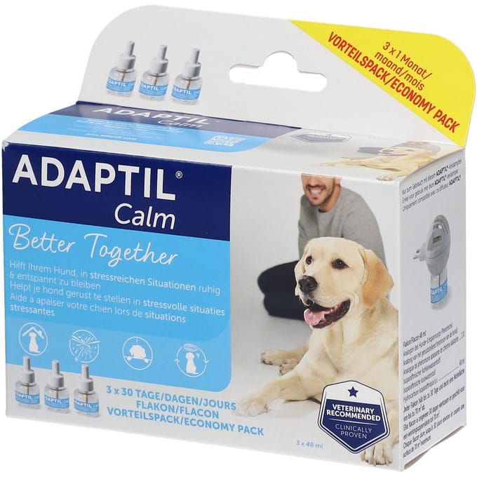 Adaptil Calm Navulling - Voordeelpak 3x48 ml - Antistress Hond - Navullingen voor Adaptil Calm Verdamper