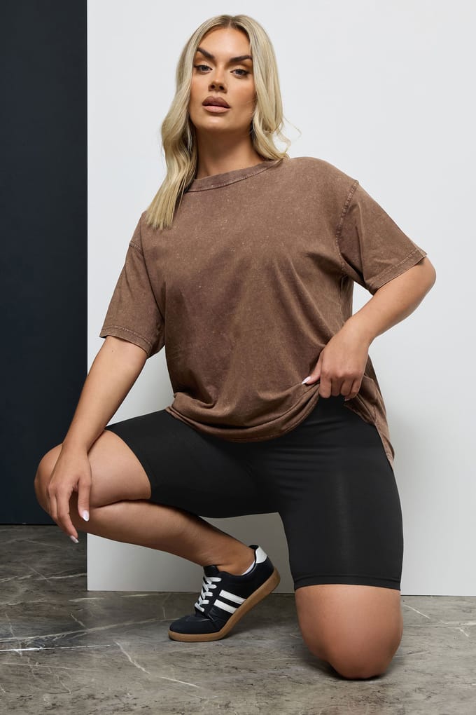 Yours Set Van 2 Leggingshorts Met Stretch In Zwartsize 60